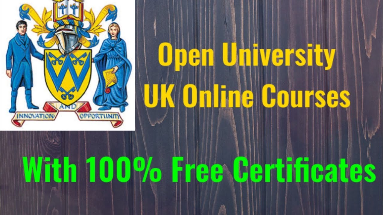 Open University UK Online Courses With Free Certificates ||English||