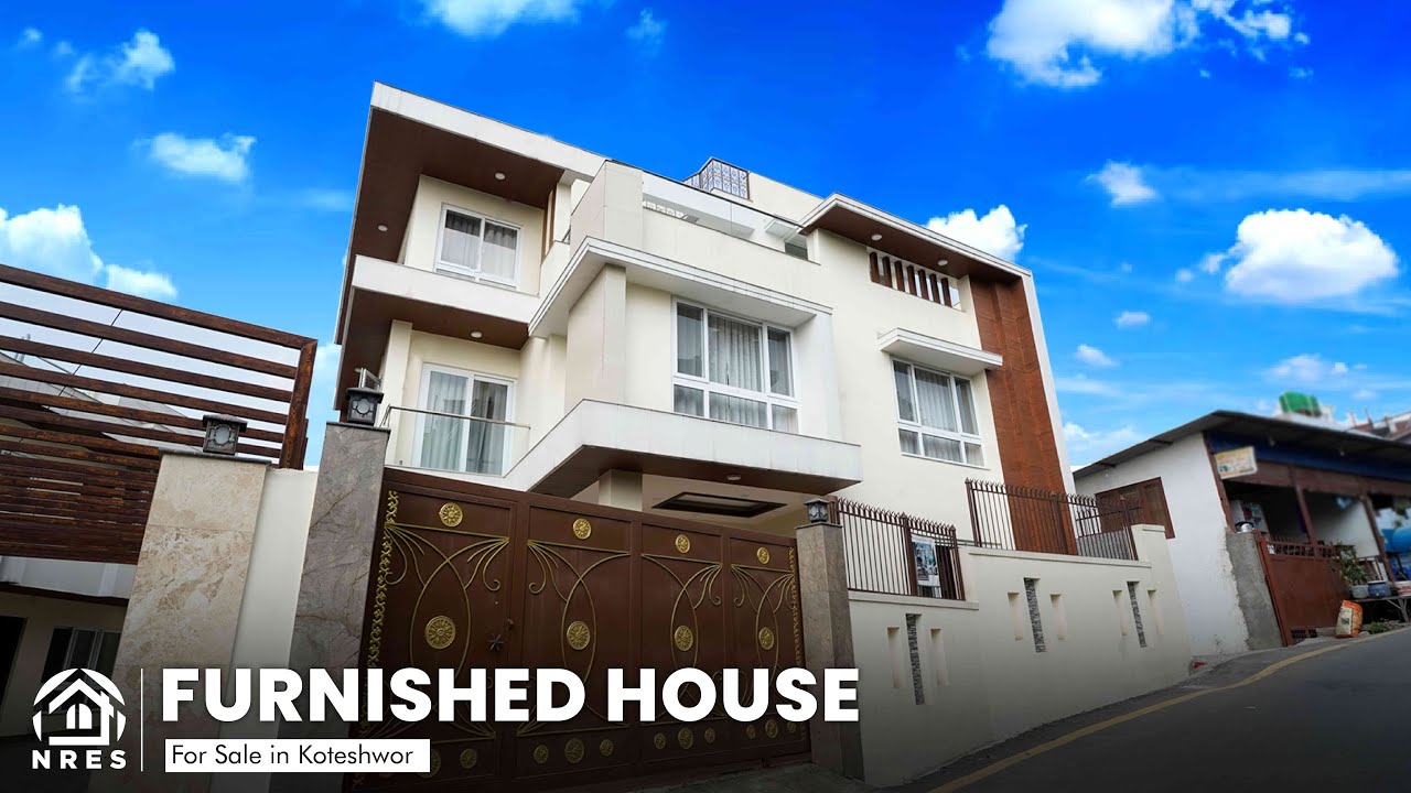 FURNISHED HOUSE FOR SALE IN KOTESHWOR | KATHMANDU | HOUSE TOUR #nres #forsale #realestate