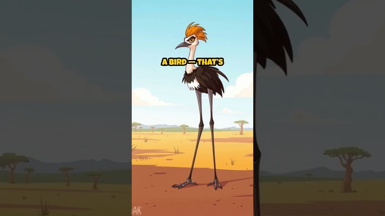 Top 5 Weird Facts You Didn't Know Secretary birds #facts #top5 #shorts