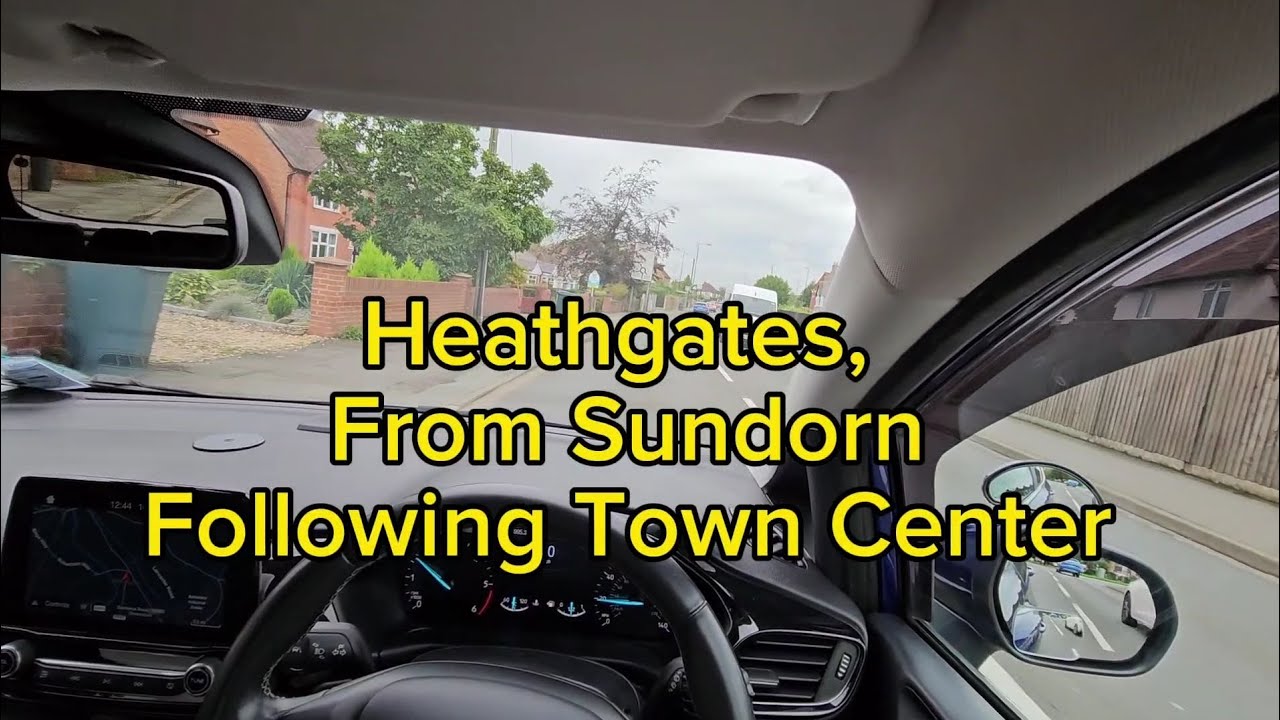PoV Heathgates roundabout Shrewsbury, From Sundorn towards Town Centre.