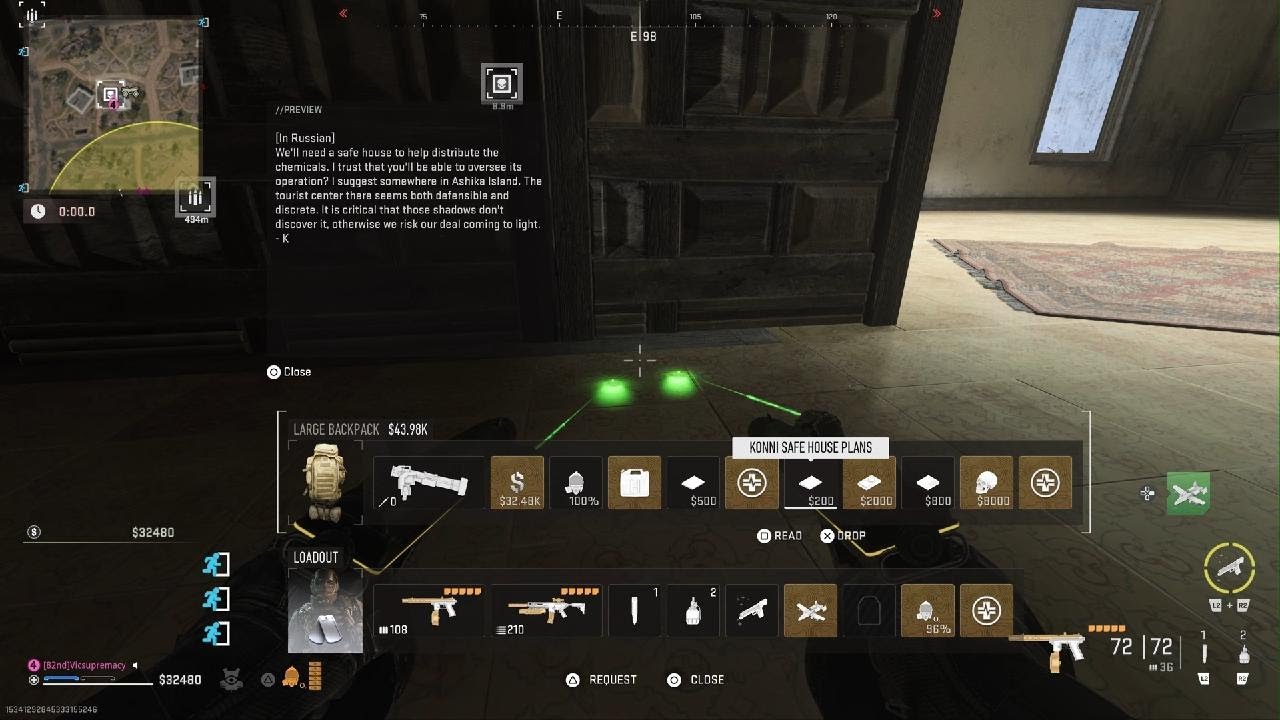 DMZ Scatter Mission, Konni Safehouse Plans#warzone #cod #mw2 #dmz #dmztips