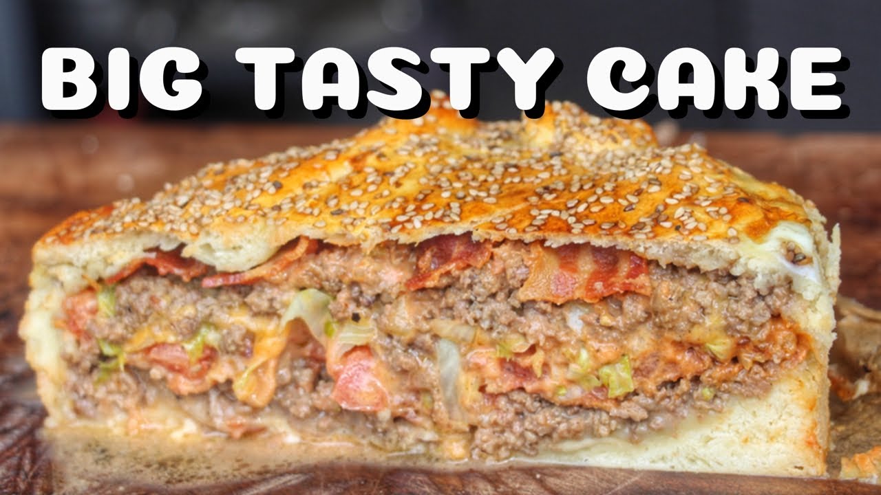 BIG TASTY BACON BURGER KUCHEN vom GRILL für deine BBQ KAFFEETAFEL - deutsches BBQ-Video - 0815BBQ