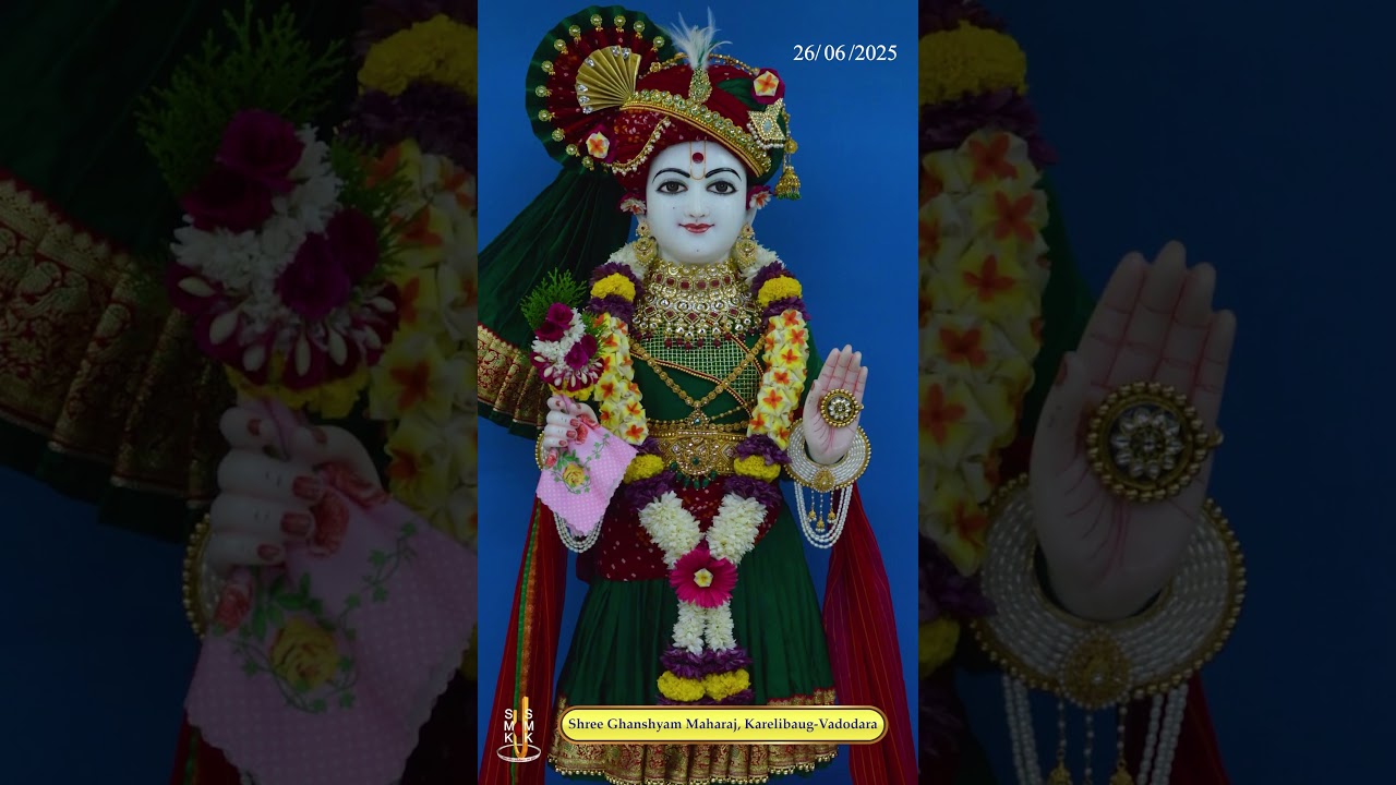 Ghanshyam Maharaj | ઘનશ્યામ મહારાજ | Daily Darshan | 26 Jun 2025 | Karelibaug, Vadodara
