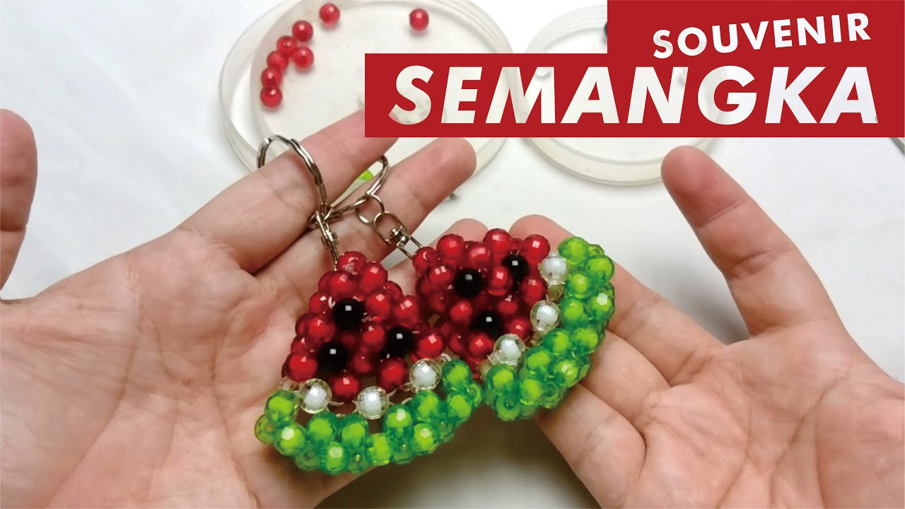 Cara membuat souvenir gantungan kunci SEMANGKA akrilik