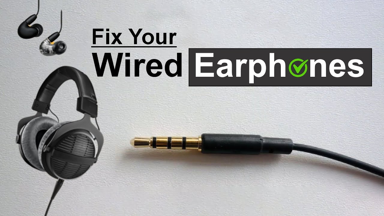 How to repair or fix Earphones / Headphones Cables with Mic