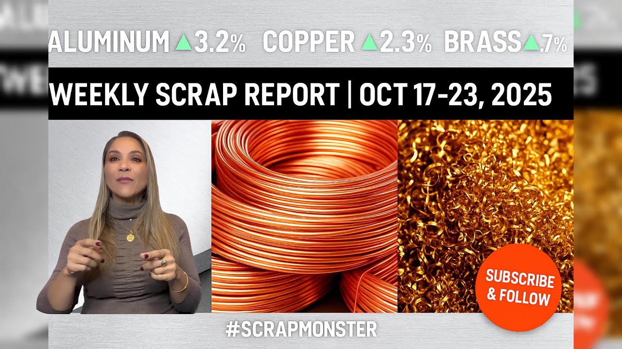 Scrap Metal Weekly Prices | Aluminum ▲3.2% Copper ▲2.3% Brass ▲0.7% | Oct 17&ndash;23, 2025 |#scrapmonster