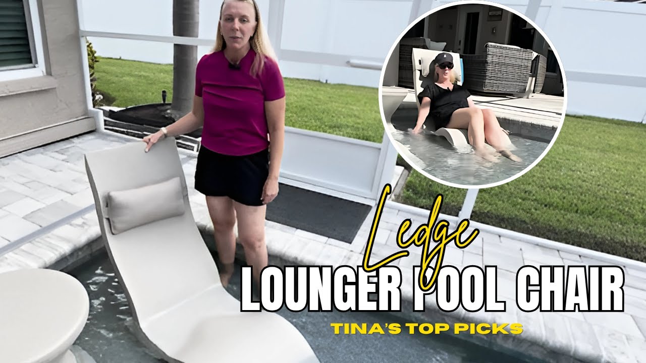Up Close Look At And See How Easy To Get Out Of Ledge Lounger Pool Chairs