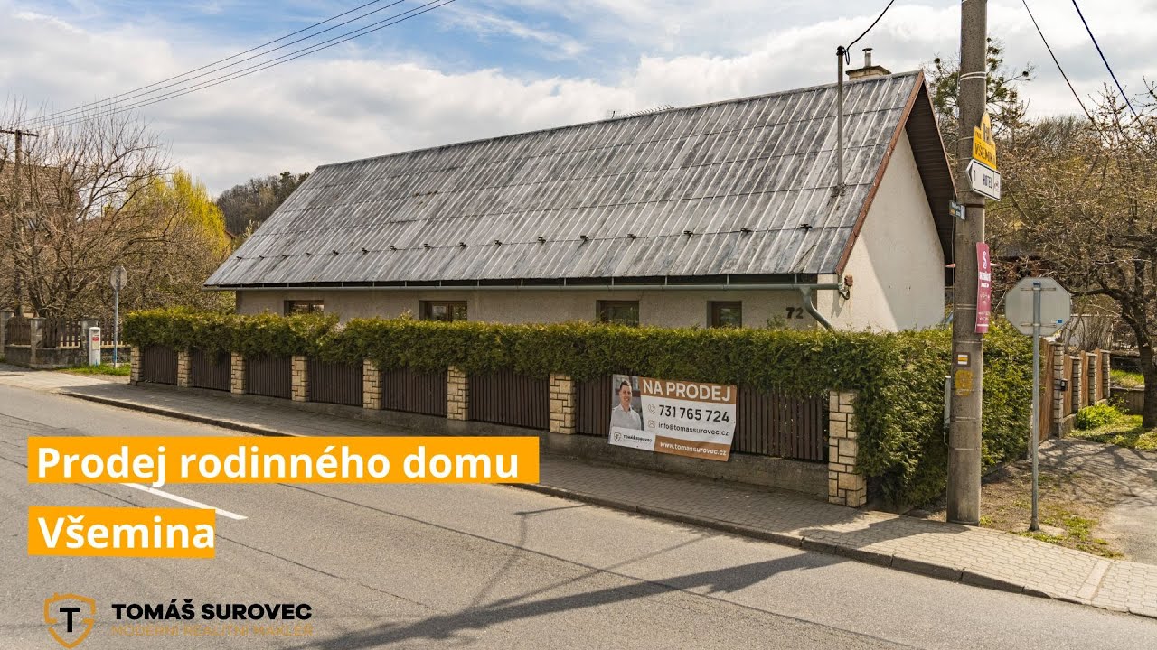 Prodej rodinného domu , Všemina  PRODÁNO !