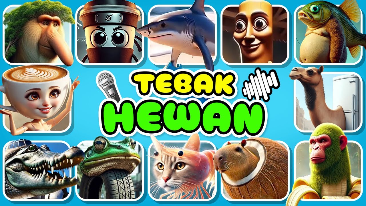 Tebak Meme HEWAN AI ITALIAN BRAINROT | Tralalero Tralala, Trippi Troppi, Chimpanzini Bananini