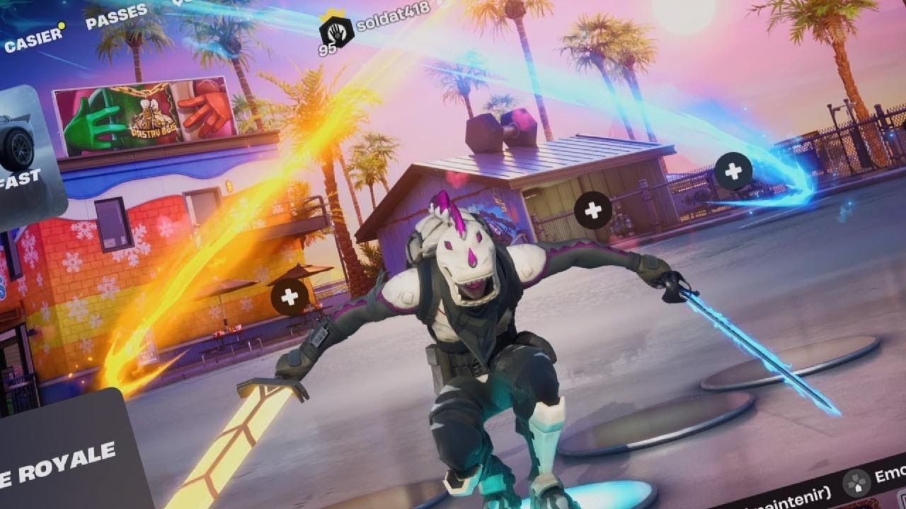 Je n'ai pas le droit d'utiliser d'armes. sur fortnite