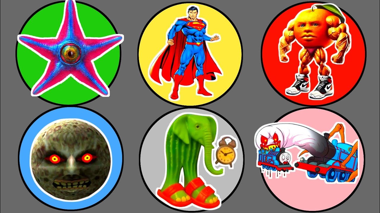 Spin Wheel !! Superman, Staro, Bloop, Thomas Eater 