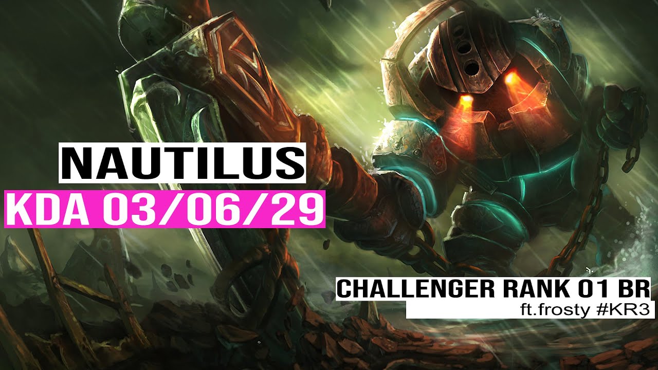 Nautilus vs Ashe Suporte | RED Frosty | Challenger BR Patch 14.11 Season 14