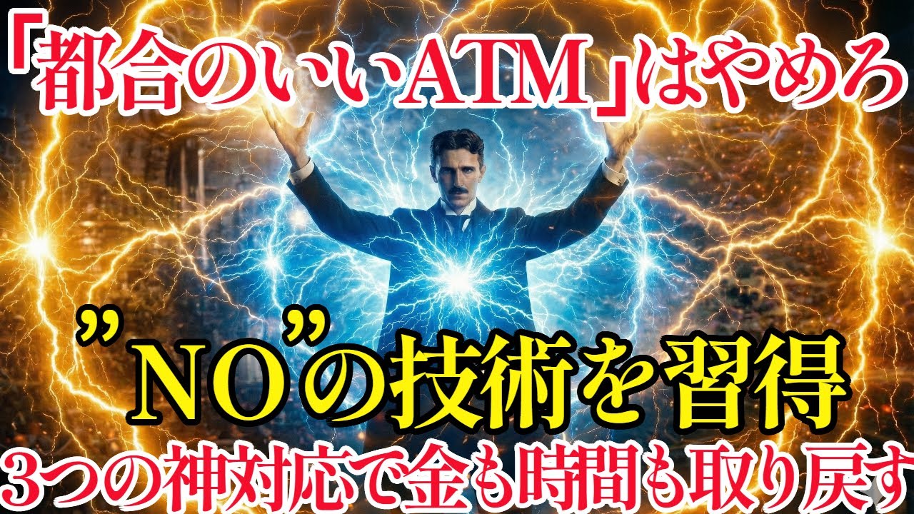 あなたは「都合のいいATM」ではない。恩知らずな搾取者に“NO”を突きつける技術を完全解説！テスラに学ぶ心理術と断り方で、奪われた人生と時間を取り戻すには？|偉人|名言| 周波数 |宇宙の法則