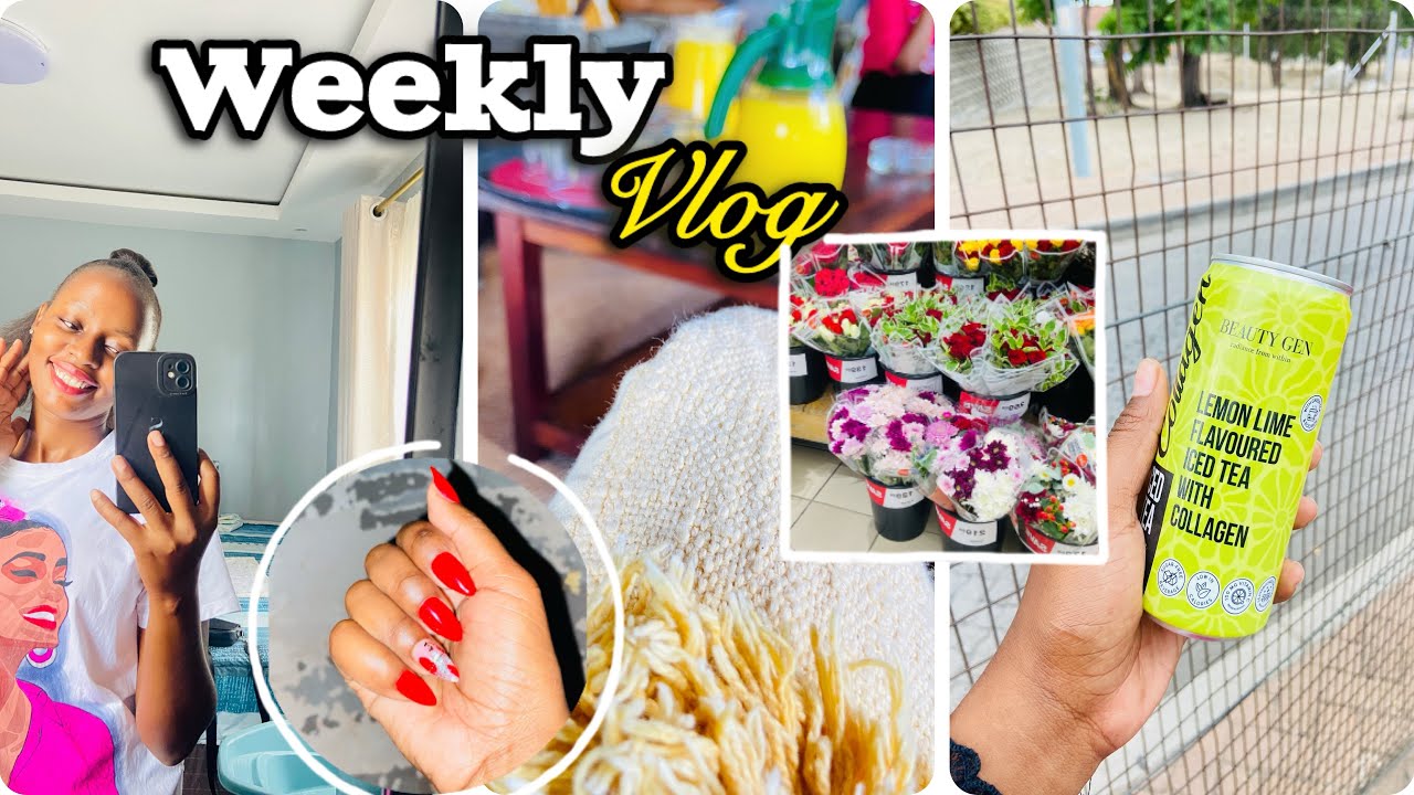#weeklyvlog 🇿🇼| new nails + a little staycation for a day + food + valentines hampers 
