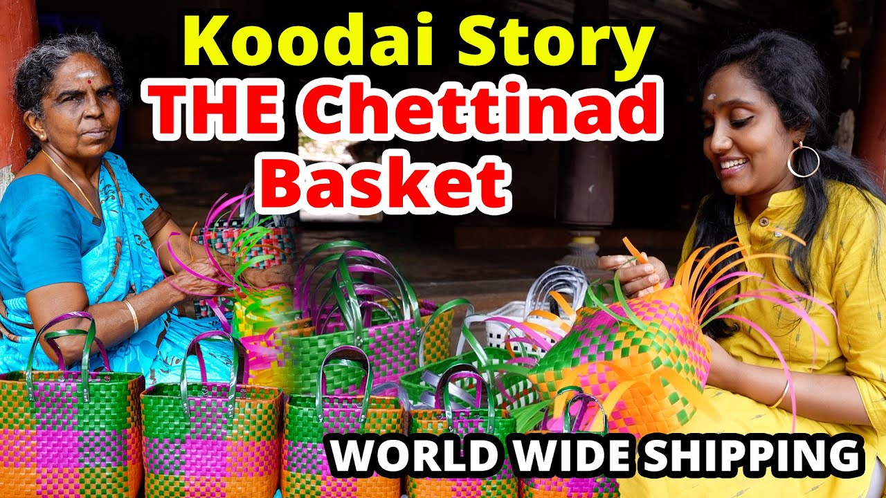 Chettinad Baskets Woven with Love from 180Yrs Old Home I Athangudi I Tastee with Kiruthiga