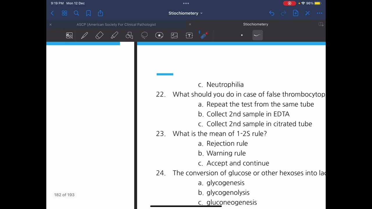 License Exam for Laboratory Technologist MCQs  امتحان ترخيص مزاولة مهنة التحاليل الطبيه