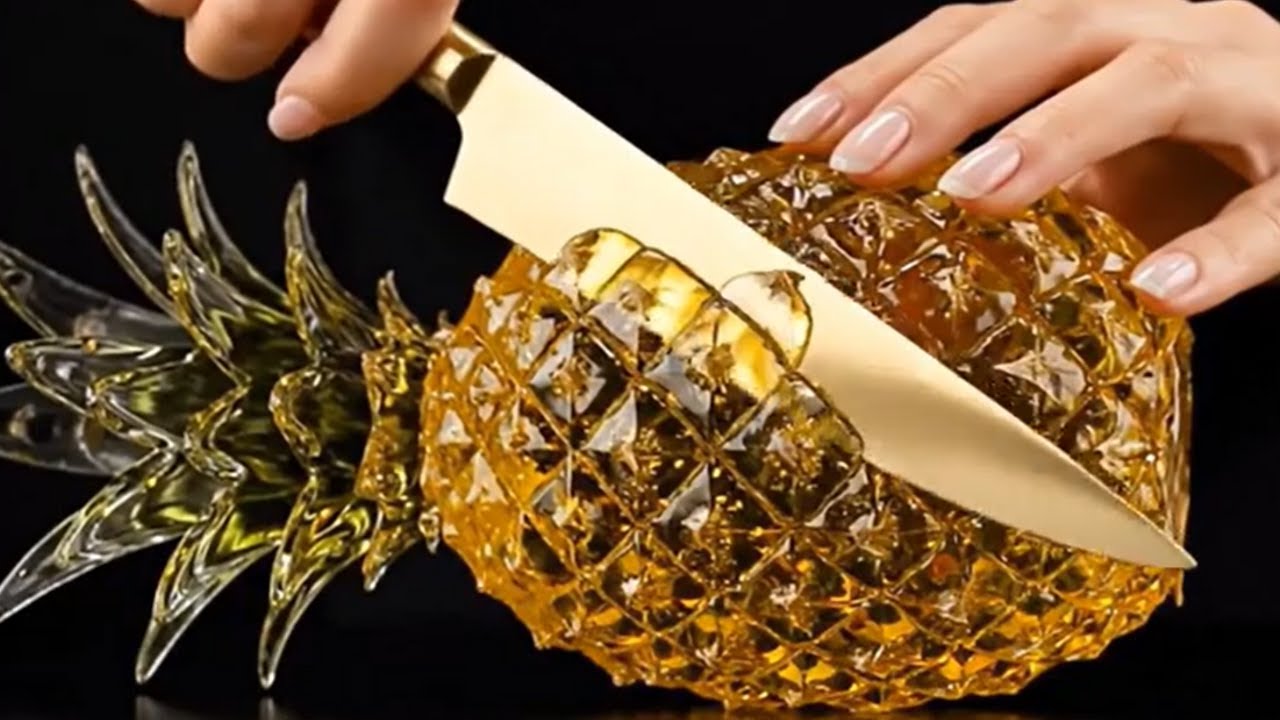 ★ASMR★ ガラスのフルーツを切る心地よい音  #asmr #glasscutting #音フェチ