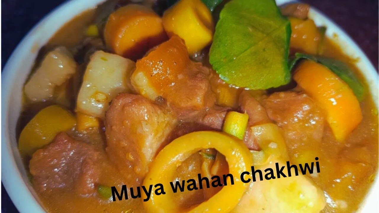 muya bai wahan chakhwi#Tripura traditional food#bambooshoot with pork#tripurifood#northestindia