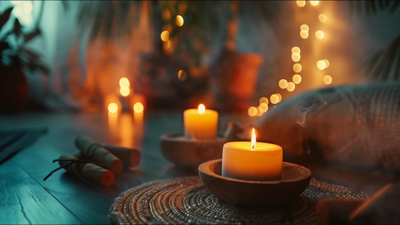 Gentle Candlelight & Piano | 1 Hour Ambience for Mindfulness & Relaxation 🕯️
