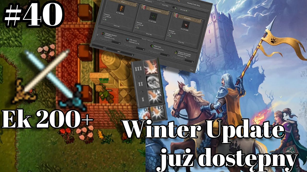 Tibia Ek #40, Poziom 200 osiągnięty, Winter Update 2025 już w grze!