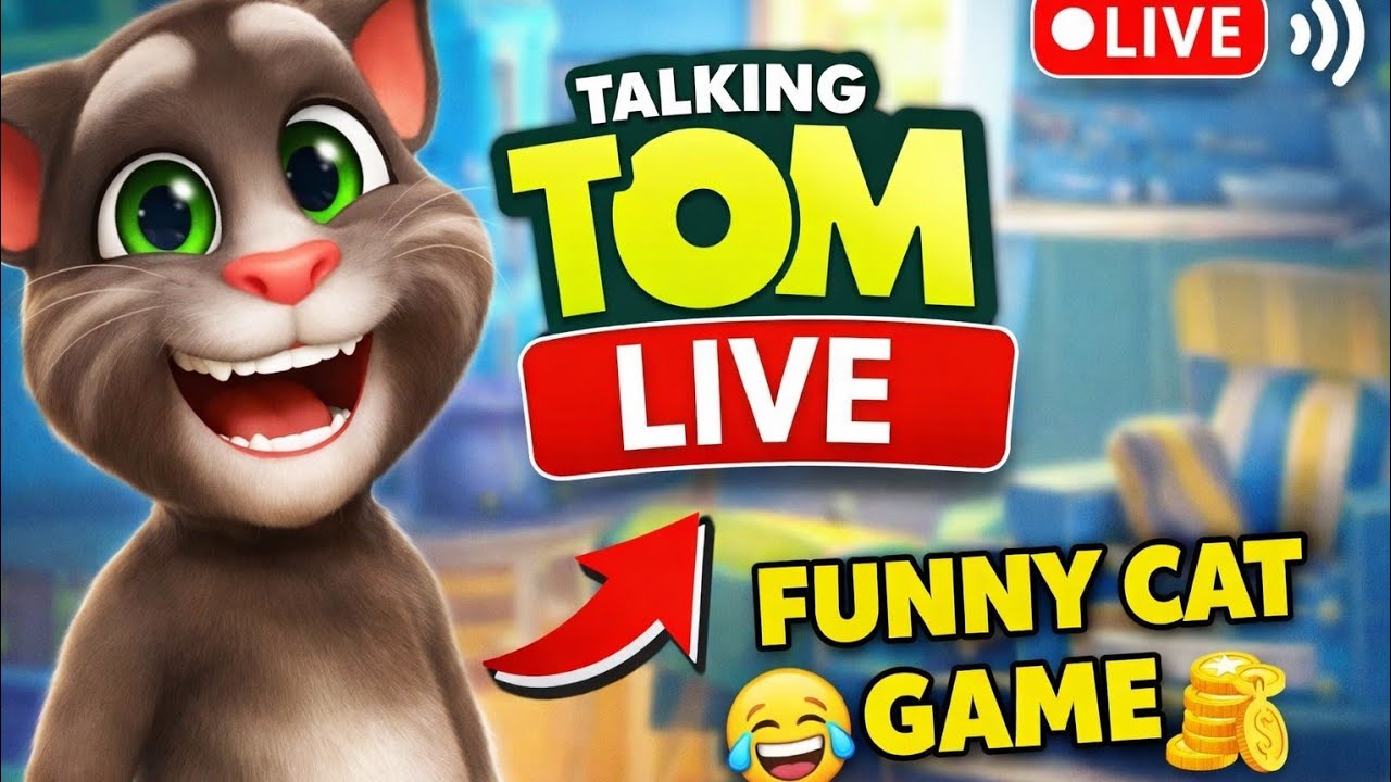 🔴 Talking Tom Live | Funny Moments 😂 | Cat Game Live | Road to 1K