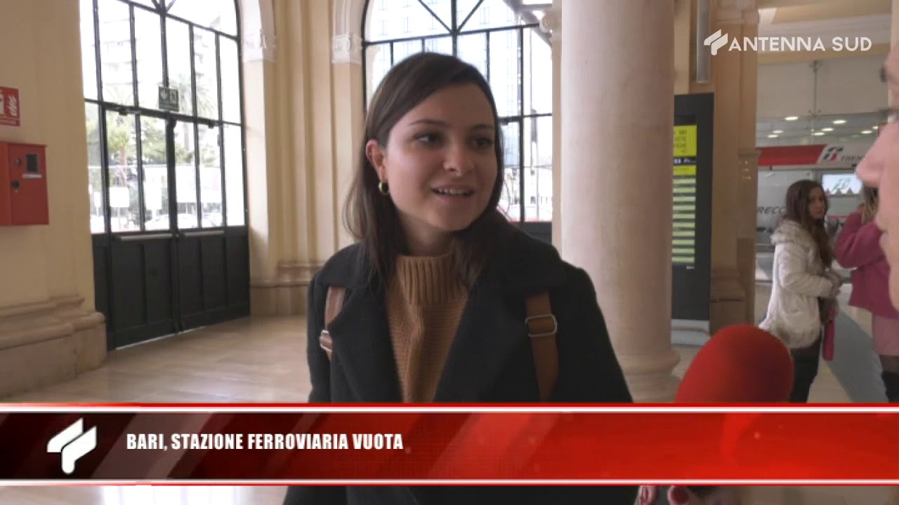 8 marzo 2020 - Bari, stazione ferroviaria vuota