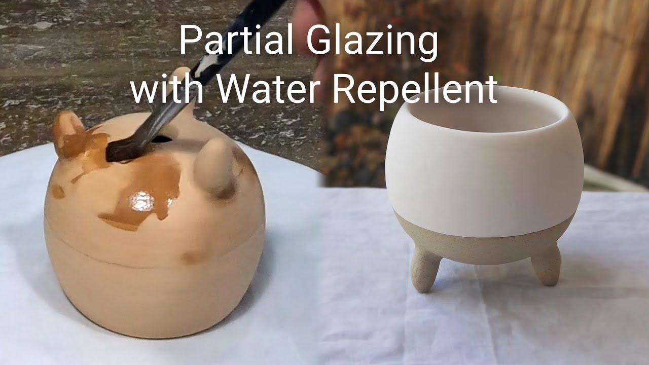 발수제를 사용해서 부분적으로 유약 바르기 Partial Glazing Using Water Repellent