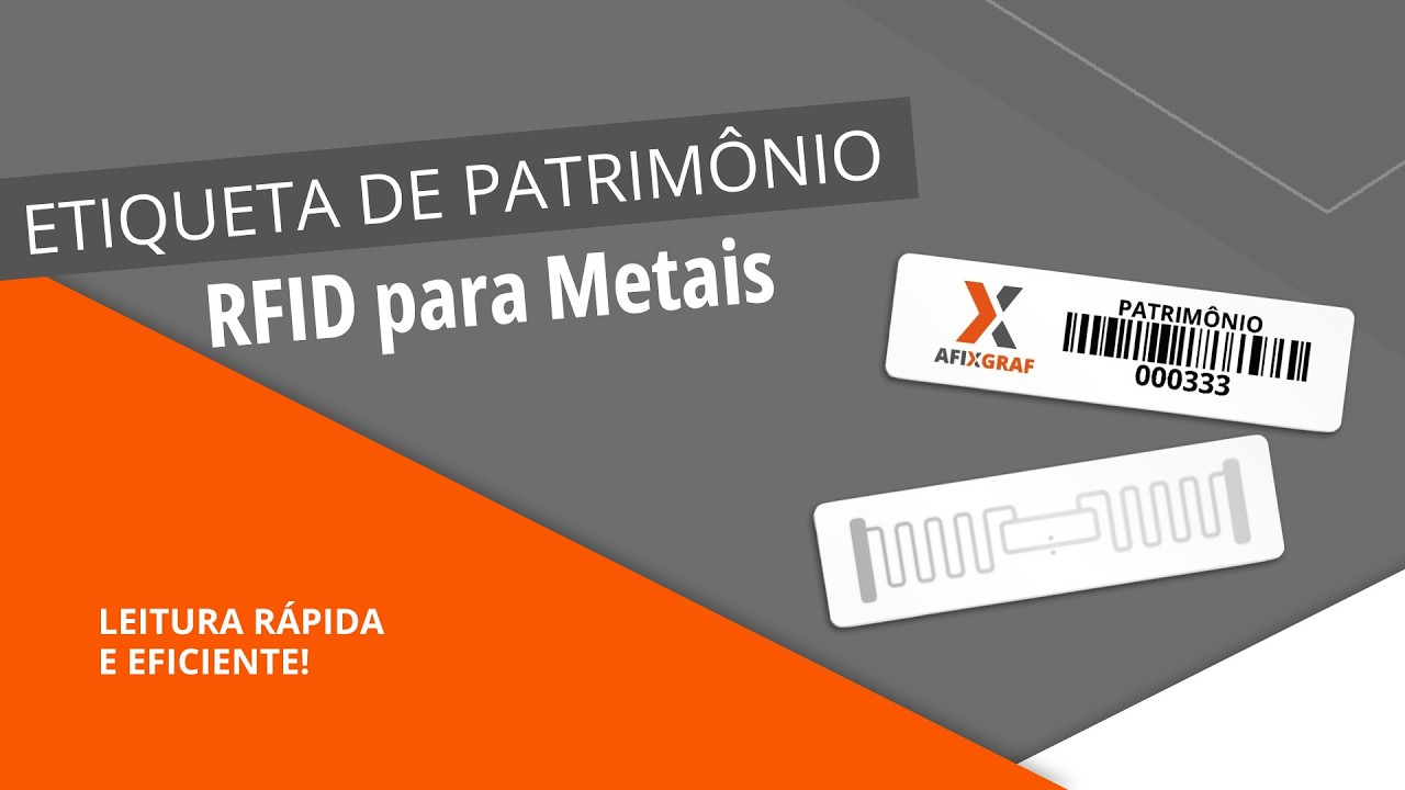 Etiqueta RFID para Patrim&ocirc;nio - Metal