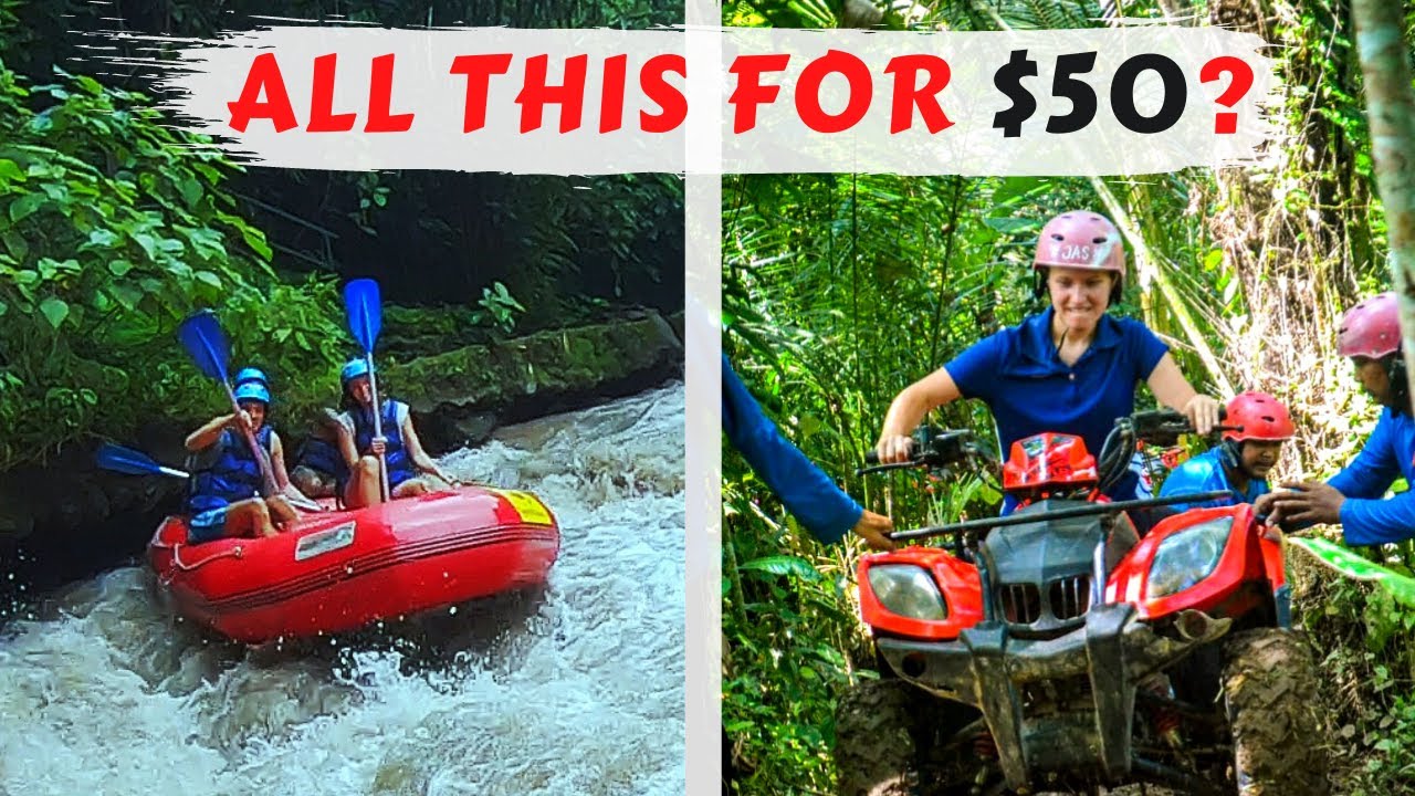 Whitewater Rafting and ATV (quad biking) day tour in Ubud Bali | Vlog #13