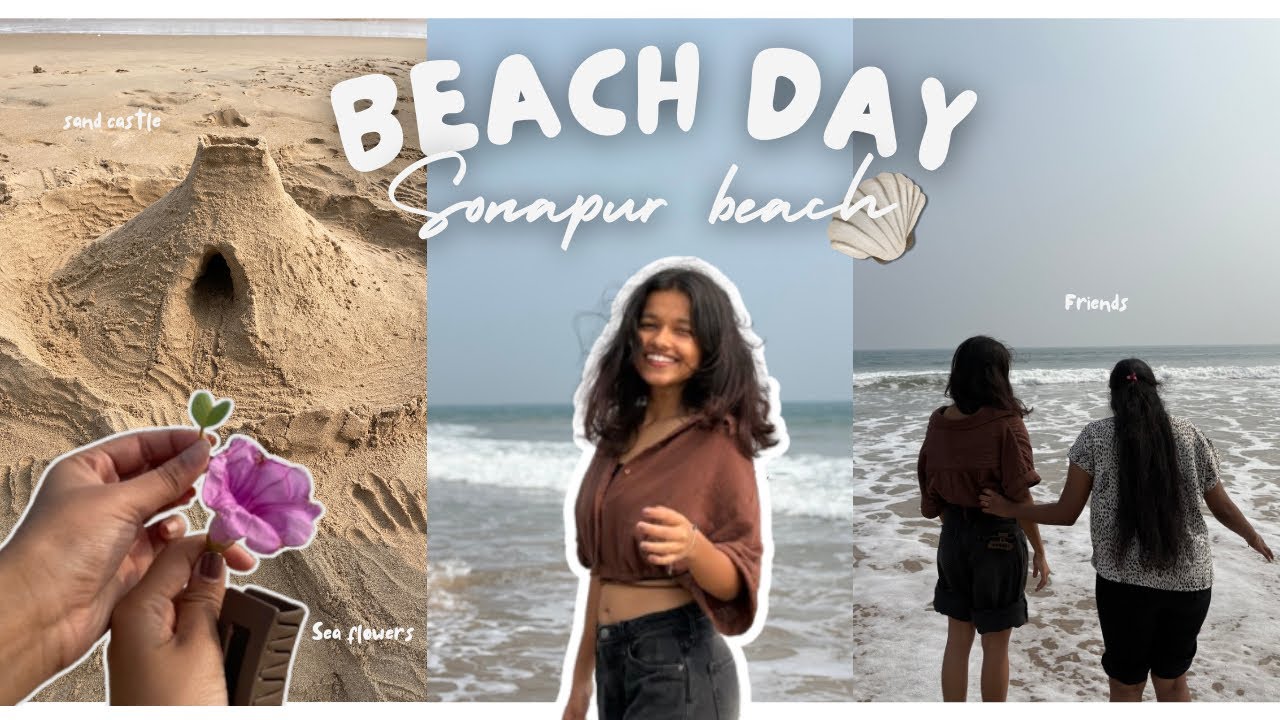 Beach 🏖️ pe ghar bana diya🏰 | a fun day in SONAPUR beach, Ganjam❤️