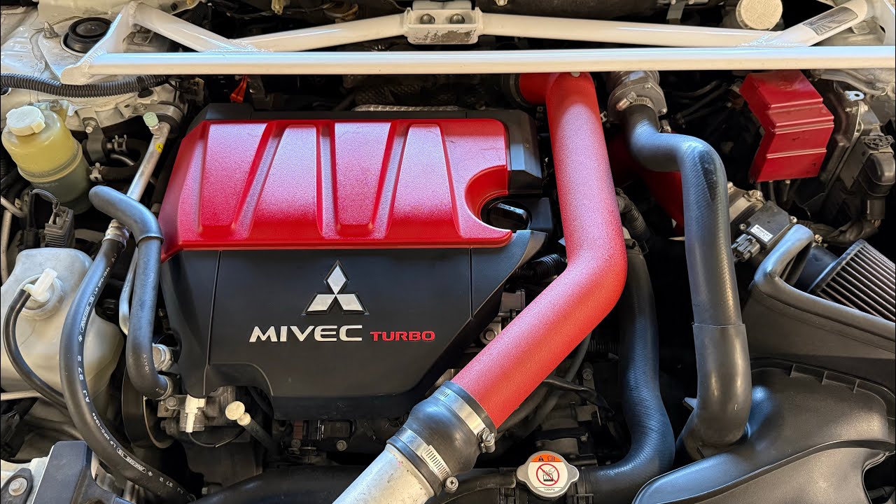 Mitsubishi Lancer EVO X service maintenance #mitsubishi #evox #4b11 
