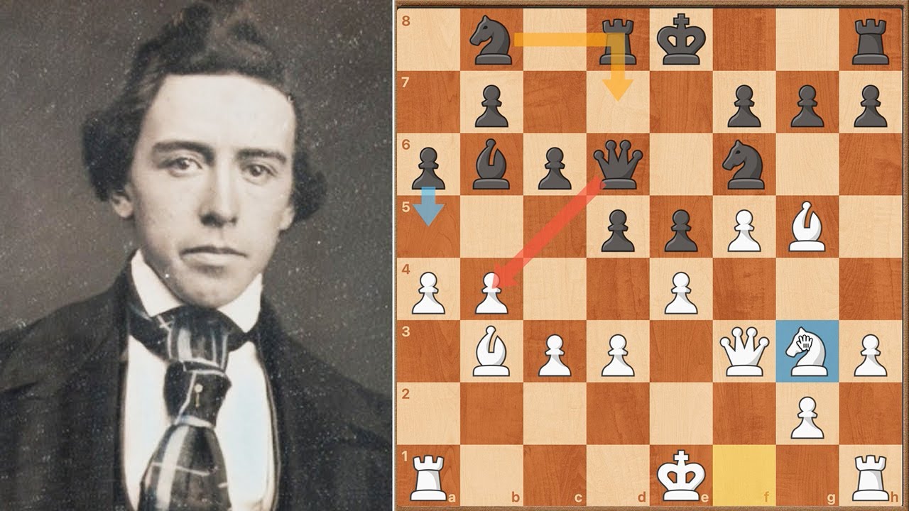 ❌ La PÉSIMA partida de Ajedrez donde Paul Morphy se olvida de su rey vs Henry Bird