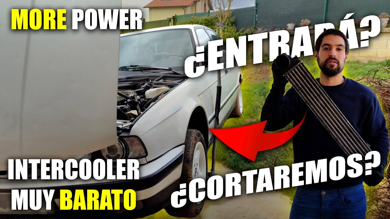 ¡Potencia Redefinida! Cómo Adapté el Intercooler de un E39 530D a mi E34 525 TDS | Tutorial Completo