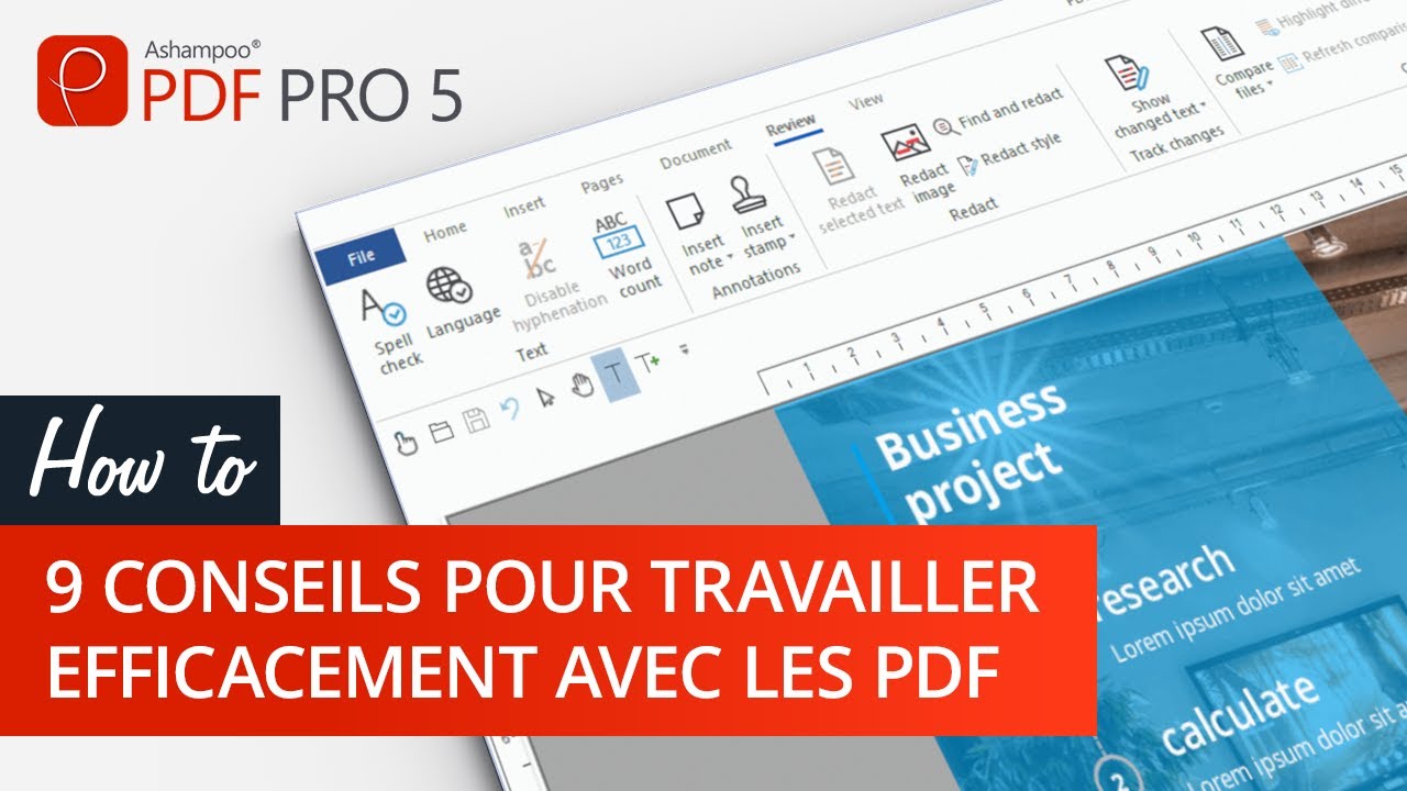 Ashampoo PDF Pro 5 - 9 conseils pour travailler efficacement avec des documents PDF- Français