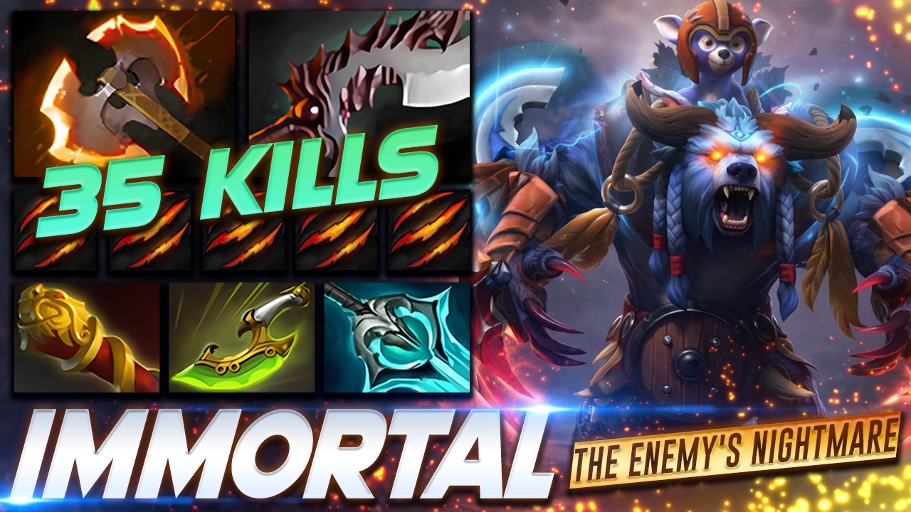 Ursa 35 KILLS Nightmare Bear - Dota 2 Pro Gameplay [Watch & Learn]