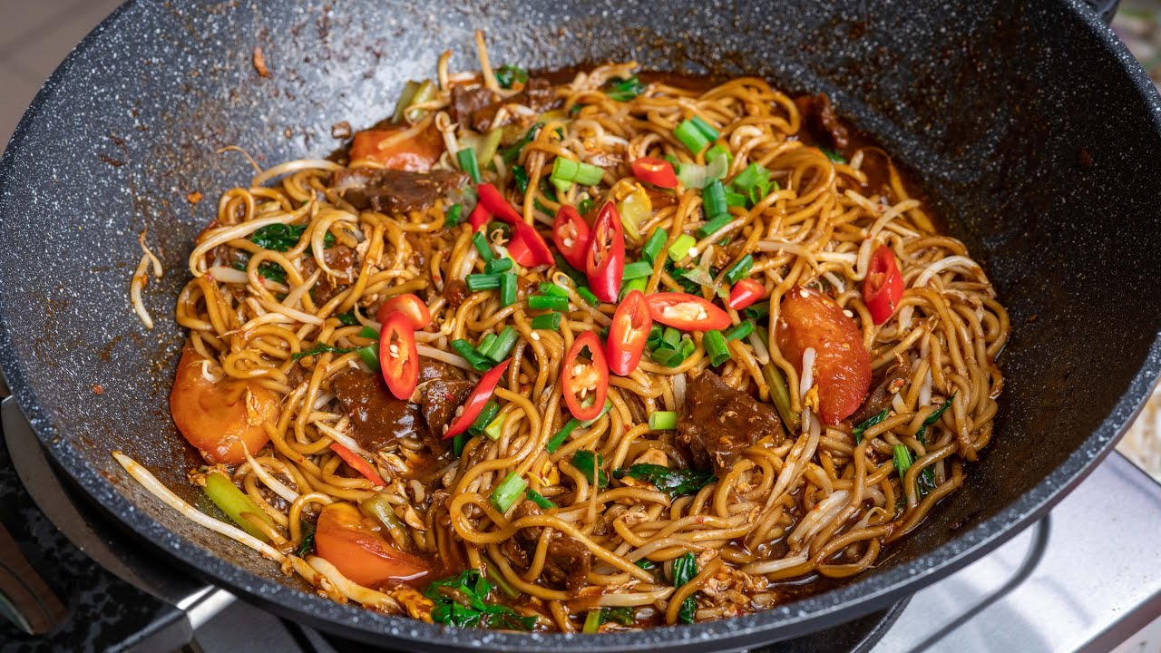 Mee Goreng Basah Daging, Sangat Mudah Disediakan.