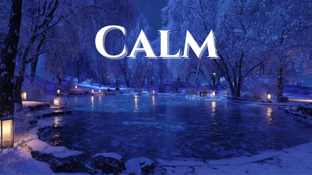 Quiet Winter Lake ❄️ Gentle Piano Music for Relaxation & Calm