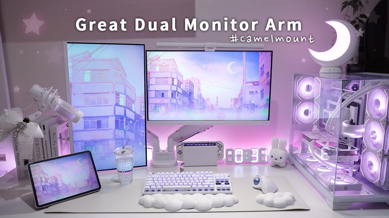 Carmel-Mt Dual Monitor Arm 3 Types Review🍥✨ | GDA2DS/AMADS/DMADS💻