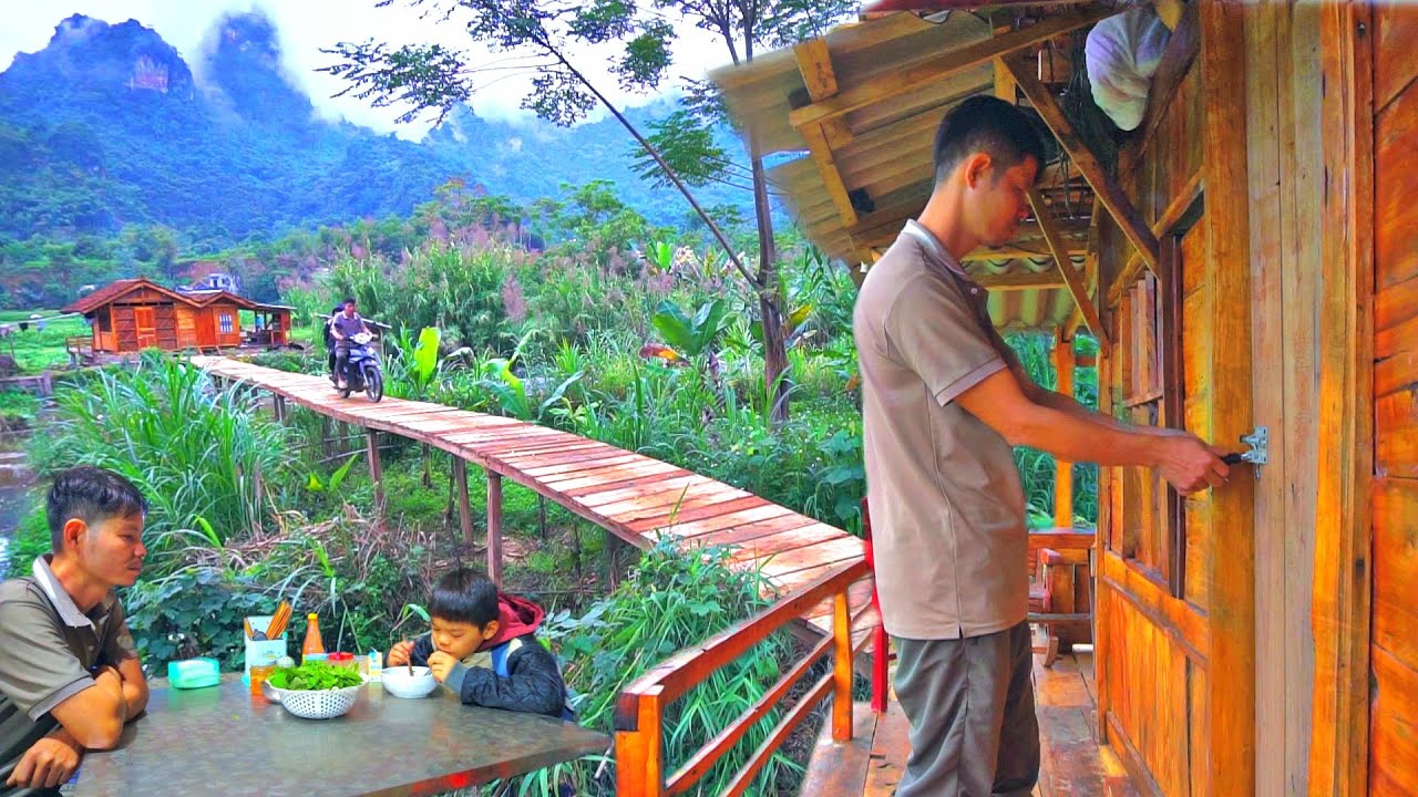 KONG installs anti-theft locks.  Father and son take care of each other when NHAT is away from home