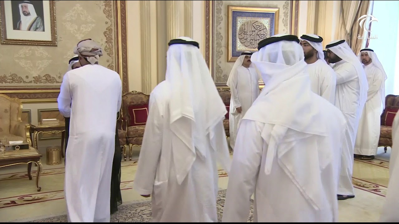 سلطان القاسمي يتقبل تعازي سلطان بن زايد في وفاة خالد بن سلطان القاسمي