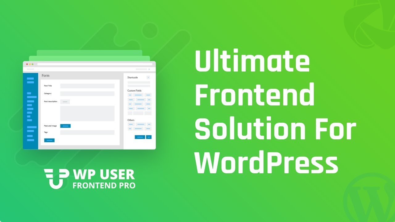 How To install & Setup WP User Frontend