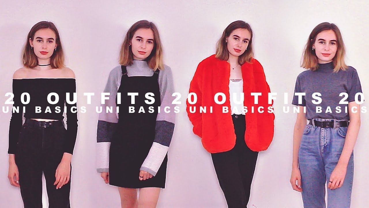 My Uni Fashion Basics : 20 Outfits | Katie Joslin