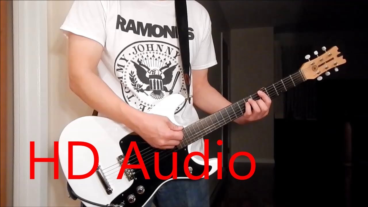 Ramones – Blitzkrieg Bop LIVE (Guitar Cover), Barre Chords, Downstroking, Johnny Ramone