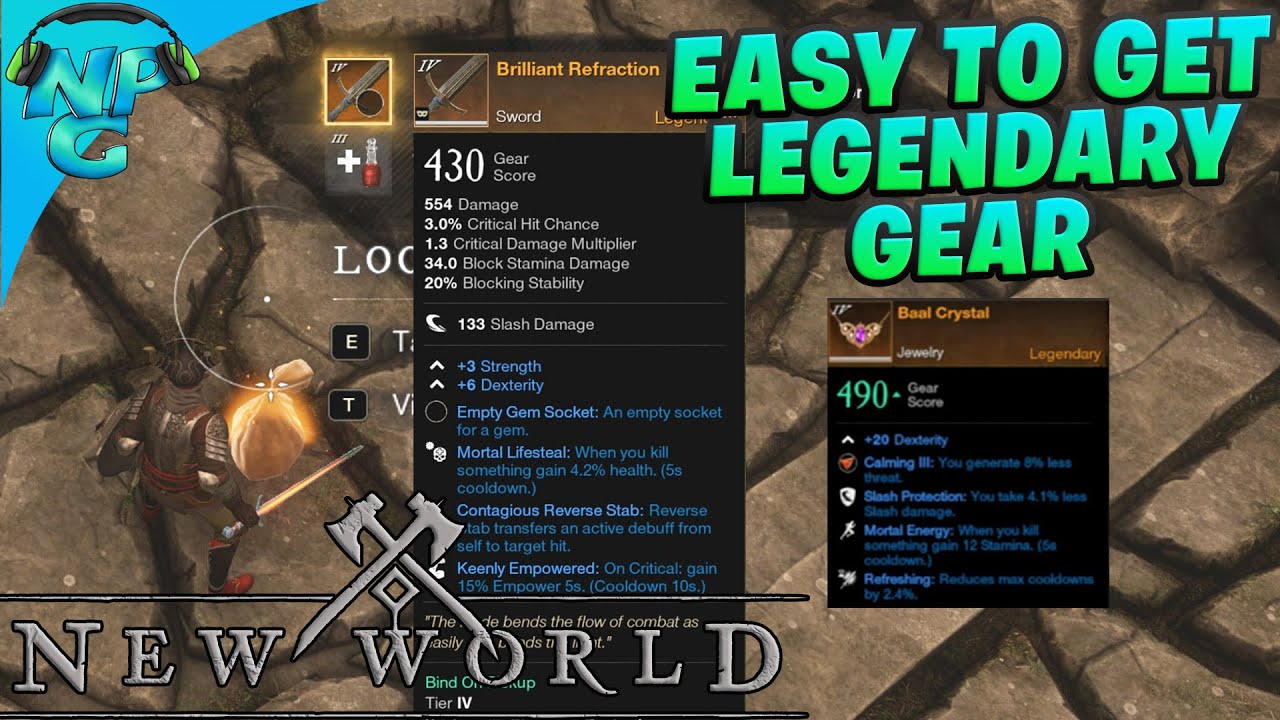 New World - Two Insane Legendary Pieces of Gear that are SUPER EASY to Get!