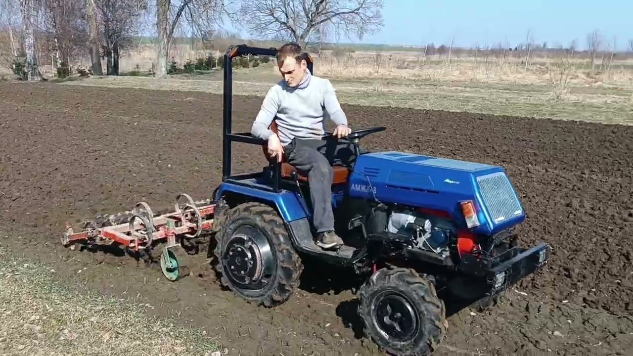 закрываем влагу.культивируем.адаптация новой касилки ктм 2 к минитрактру амжк 8
