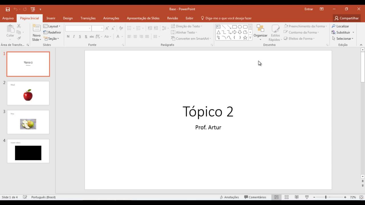 117 - Salvar apenas a apresentação de slides
