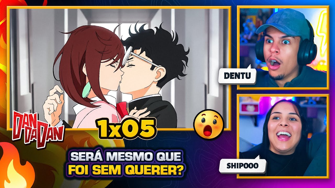 ROLOU BEIJO 😯| Dandadan 1x05 (DUBLADO 🇧🇷) | [Casal Jounin React] 🔥