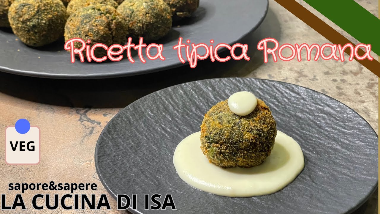 POLPETTE DI CICORIA SU CREMA DI PECORINO