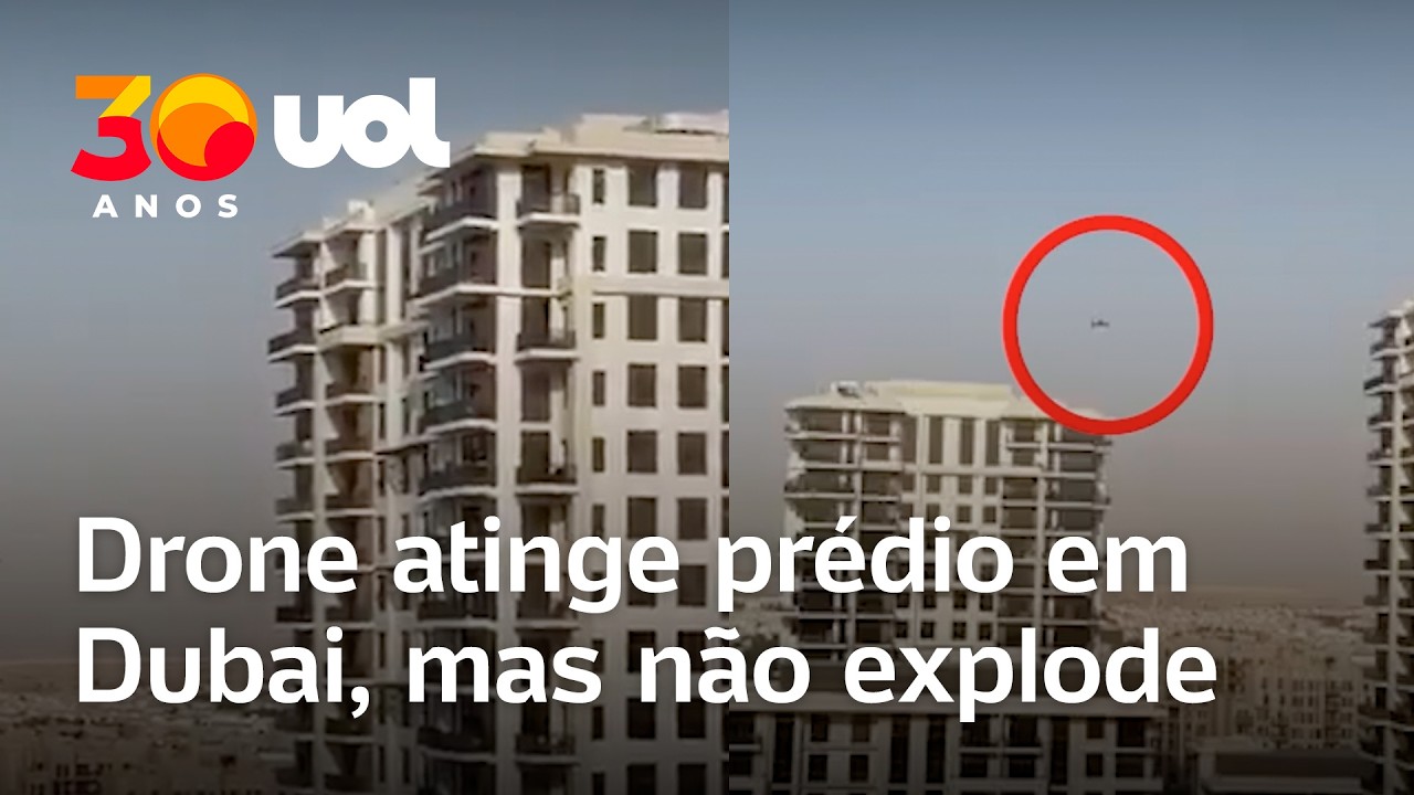 Drone atinge pr&eacute;dio residencial em Dubai, mas n&atilde;o explode; veja o momento