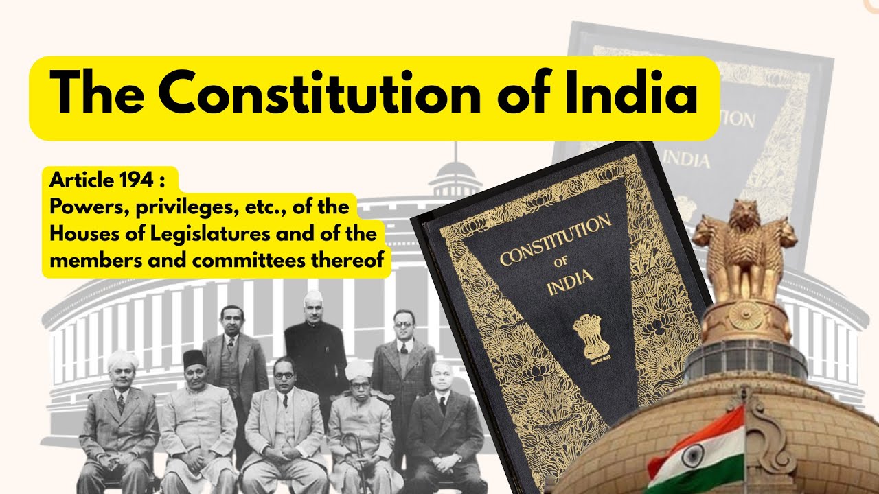 भारतीय संविधान: अनुच्छेद 194 को जानें | Learn Article 194 in Simple Hindi #indianconstitution